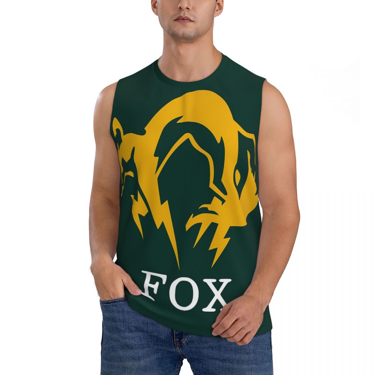 Running Gear Shop - Metal Gear Solid Fox Męskie Bezrękawniki