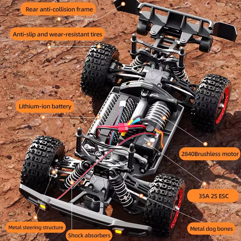 Samochód wyścigowy RC z silnik – Running Gear Truck recenzja i cena